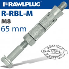 RAWLBOLT M8X65X10MM X50-BOX (14MM HOLE)